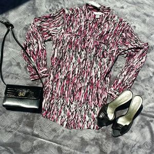 🌻🌺NWT!! CHRISTOPHER&BANKS SZ LP COLLARED BLOUSE